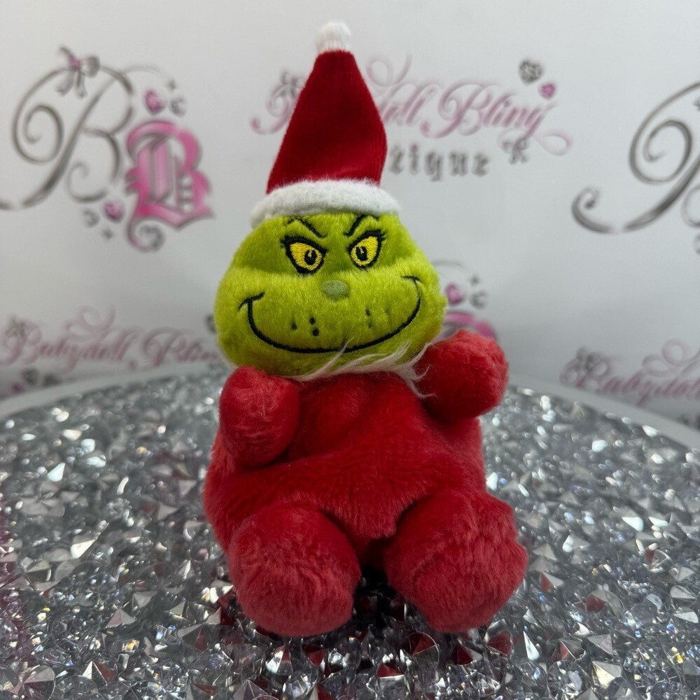 Grinch Plush Holiday Doll - Red & Green mini